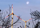 Windräder mit Mond  Seit 2012 überragen Windräder am Standort Heidenrod-Kemel die Einrichtung : 2012, Villa Lilly